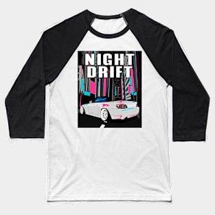 Honda S2000 Night Drift Baseball T-Shirt